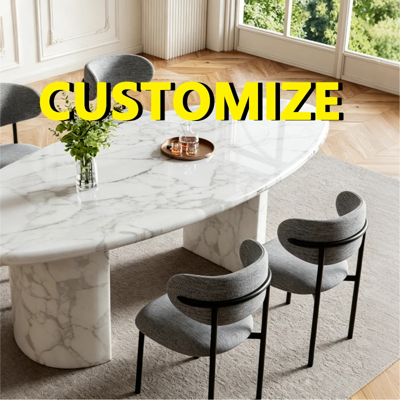 Any Size Custom Modern Luxury Oval Bulgari Marble Dining Table Interlaced Black White Veins Soft Corner Premium Home Table Piece
Any Size Custom Modern Luxury Oval Bulgari Marble Dining Table Interlaced Black White Veins Soft Corner Premium Home Table Piece