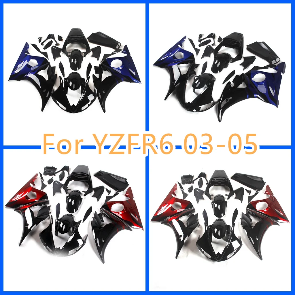 Painted Full Fairing BodyKit for YAMAHA 2003 2004 2005 YZF-R6 03 04 05 YZF R6 600CC Blue Black Motorcycle Cowling Shell Cover
Painted Full Fairing BodyKit for YAMAHA 2003 2004 2005 YZF-R6 03 04 05 YZF R6 600CC Blue Black Motorcycle Cowling Shell Cover