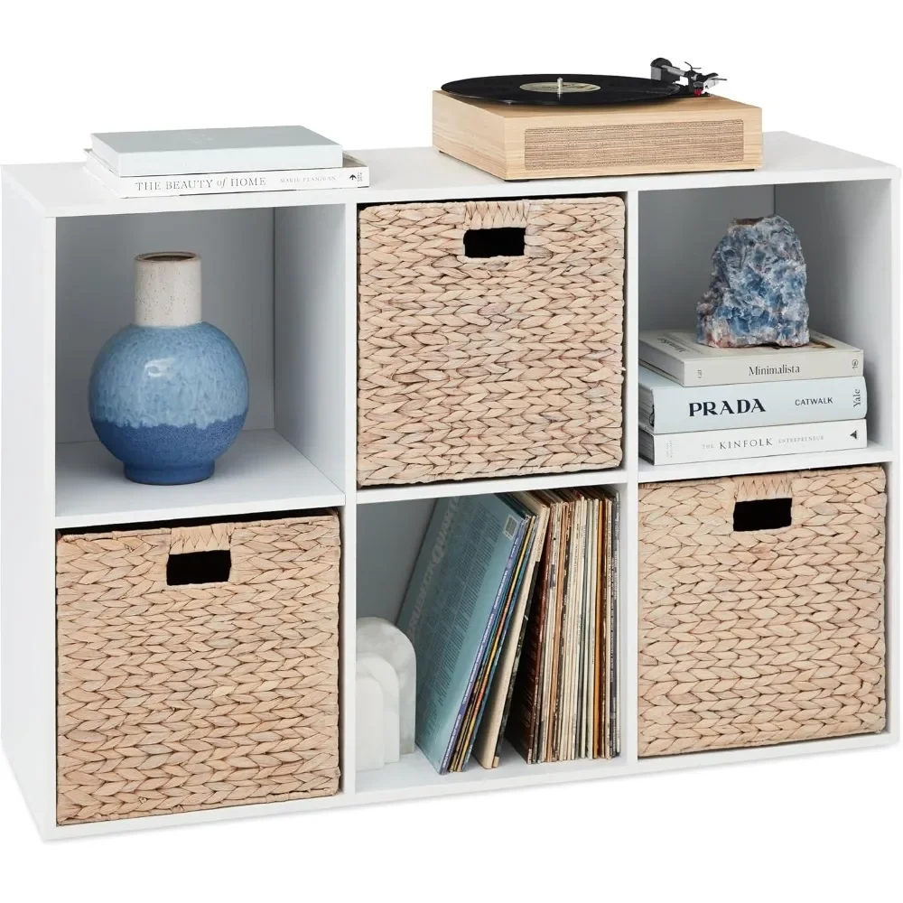 6-Cube Storage Organizer, 13.5in Shelf Opening, Bookcase, Display Shelf, Customizable w/ 3 Removable Back Panels – White
6-Cube Storage Organizer, 13.5in Shelf Opening, Bookcase, Display Shelf, Customizable w/ 3 Removable Back Panels – White