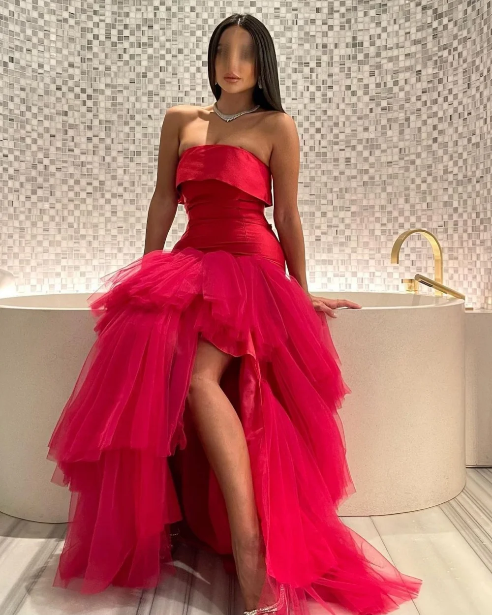 Customized Exquisite Net A-line Strapless Midi Dresses Prom Dresses Modern Style Pastrol Unisex Chinese Style Formal Casual Simp
Customized Exquisite Net A-line Strapless Midi Dresses Prom Dresses Modern Style Pastrol Unisex Chinese Style Formal Casual Simp