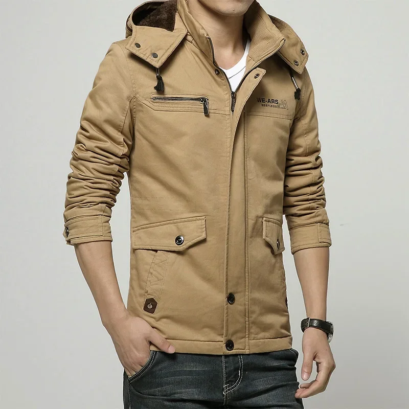 Casual Outerwear Coat Men Thick Warm Fleece Lining Jacket Autumn Luxury Business Jacket Men Winter Solid Color Jackets for Men
Casual Outerwear Coat Men Thick Warm Fleece Lining Jacket Autumn Luxury Business Jacket Men Winter Solid Color Jackets for Men