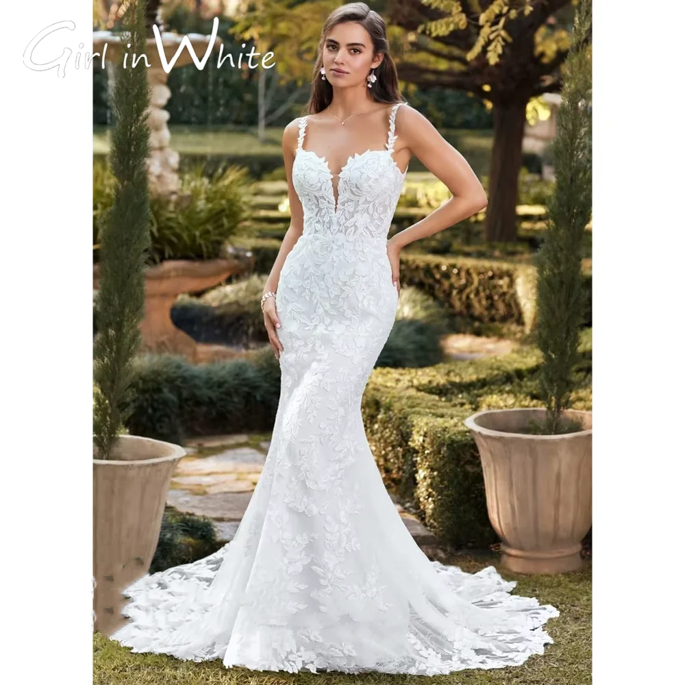 Shiny Sweetheart Lace Mermaid Wedding Dress Sleeveless Bridal Gown Bridal Gown customized Backless Bride Robe Vestido De Novia
Shiny Sweetheart Lace Mermaid Wedding Dress Sleeveless Bridal Gown Bridal Gown customized Backless Bride Robe Vestido De Novia