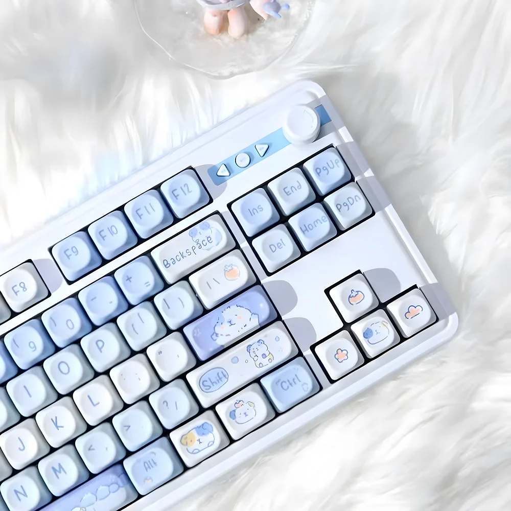 MOA Keycaps PBT 132 Keys Light Blue Potato Treasure Heat Sublimation Suitable for 60/80/87/98/104/108 Mechanical Keyboards
MOA Keycaps PBT 132 Keys Light Blue Potato Treasure Heat Sublimation Suitable for 60/80/87/98/104/108 Mechanical Keyboards