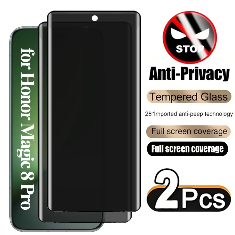 Privacy Screen Protector for Honor Magic 8 Pro Full Coverage , Anti-Spy for Magic 7Pro, Anti-Fingerprint,2PCS
Privacy Screen Protector for Honor Magic 8 Pro Full Coverage , Anti-Spy for Magic 7Pro, Anti-Fingerprint,2PCS