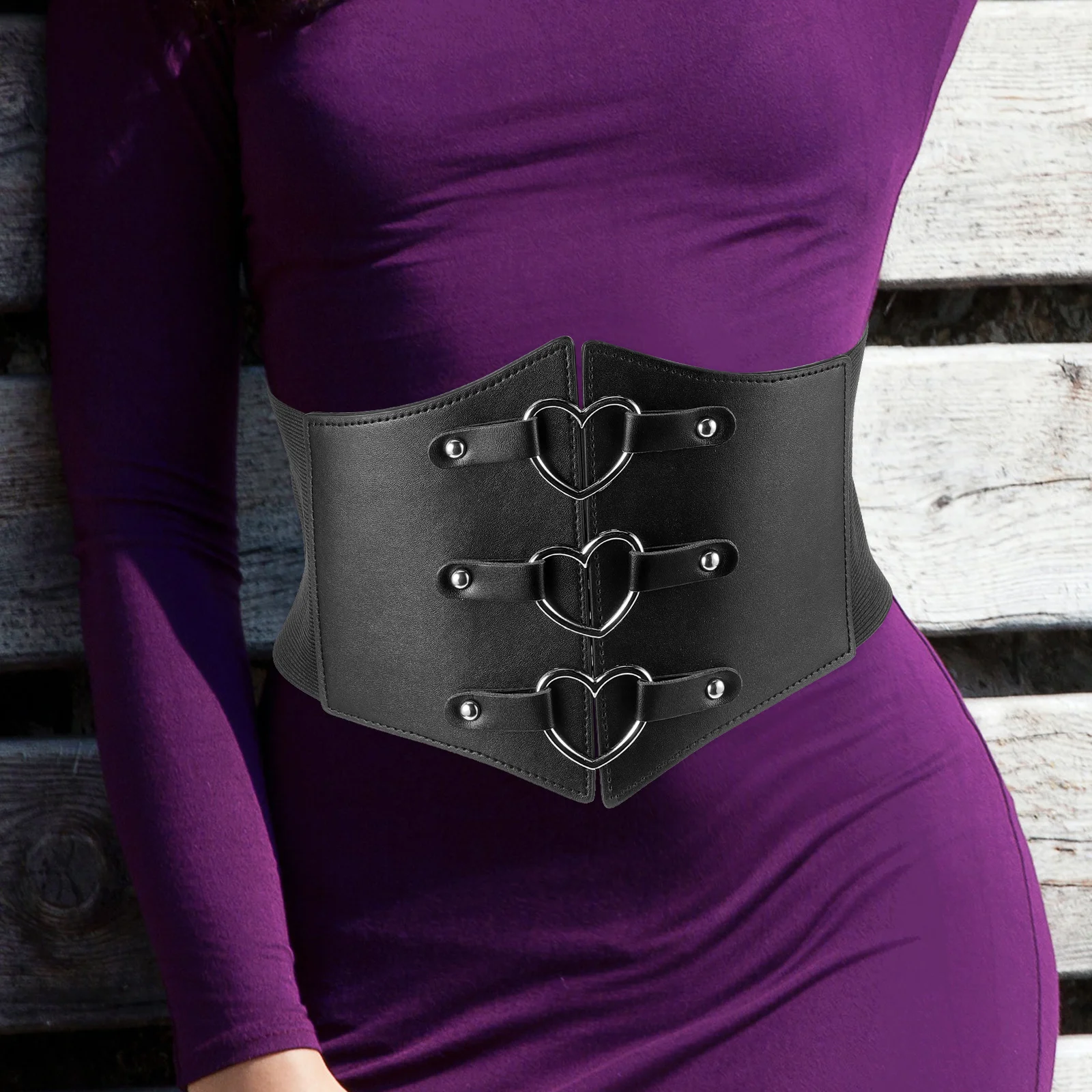 Wide Retro Corset Belt Elastic Waist Belt Decorative Corset Waistband for Women Party Halloween Dress Accessory
Wide Retro Corset Belt Elastic Waist Belt Decorative Corset Waistband for Women Party Halloween Dress Accessory