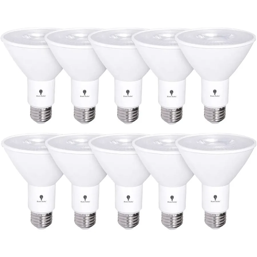 10 Pack PAR30 Outdoor LED Flood Light Bulb 12W 100 Watt Equivalent 900 Lumens Dimmable Waterproof E26 4000K Cool White LED Floo
10 Pack PAR30 Outdoor LED Flood Light Bulb 12W 100 Watt Equivalent 900 Lumens Dimmable Waterproof E26 4000K Cool White LED Floo