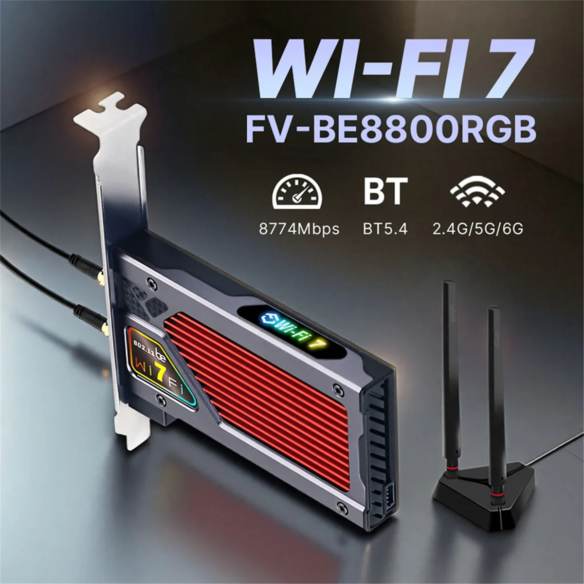 Беспроводная сетевая карта Popular_WiFi 7 BE8800RGB PCIE BT5.4, 8774 Мбит/с, трехдиапазонная
Беспроводная сетевая карта Popular_WiFi 7 BE8800RGB PCIE BT5.4, 8774 Мбит/с, трехдиапазонная