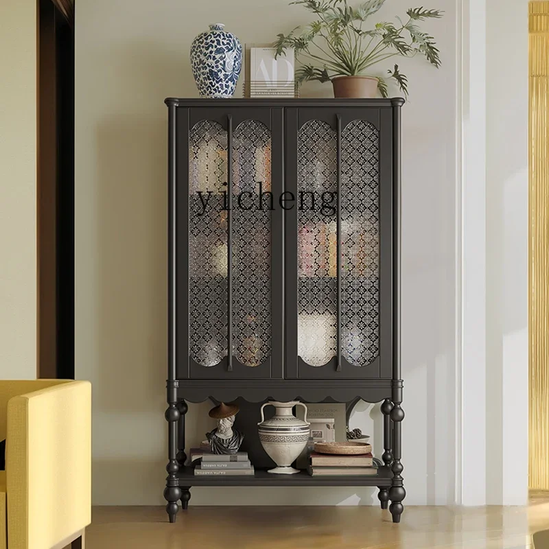 ZC solid wood retro side cabinet decorative cabinet high-grade medieval glass door high-end wine cabinet
ZC solid wood retro side cabinet decorative cabinet high-grade medieval glass door high-end wine cabinet