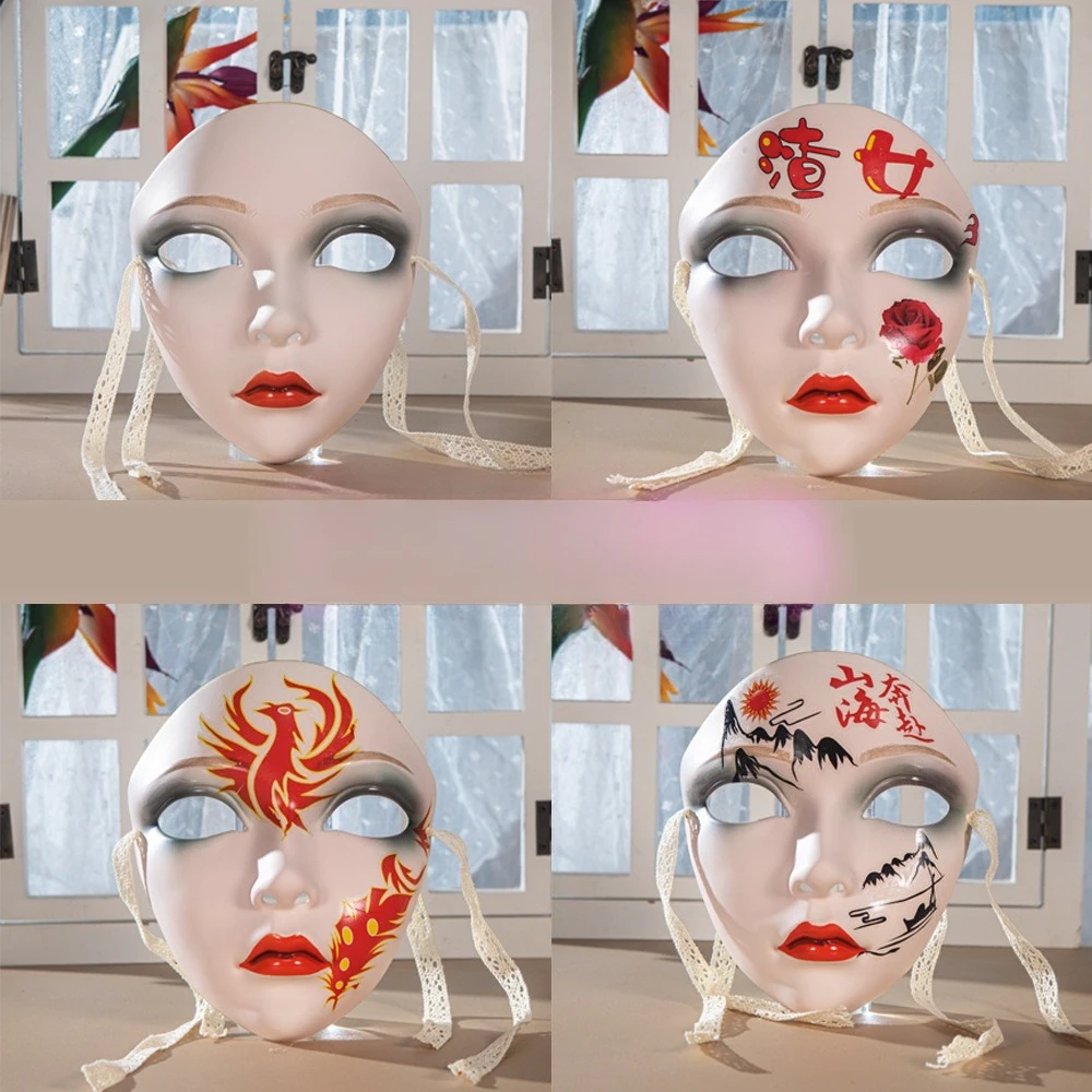 Antique COS Beautiful Woman Mask Full Face Hand-painted Decorative Hanfu Accessories Props
Antique COS Beautiful Woman Mask Full Face Hand-painted Decorative Hanfu Accessories Props