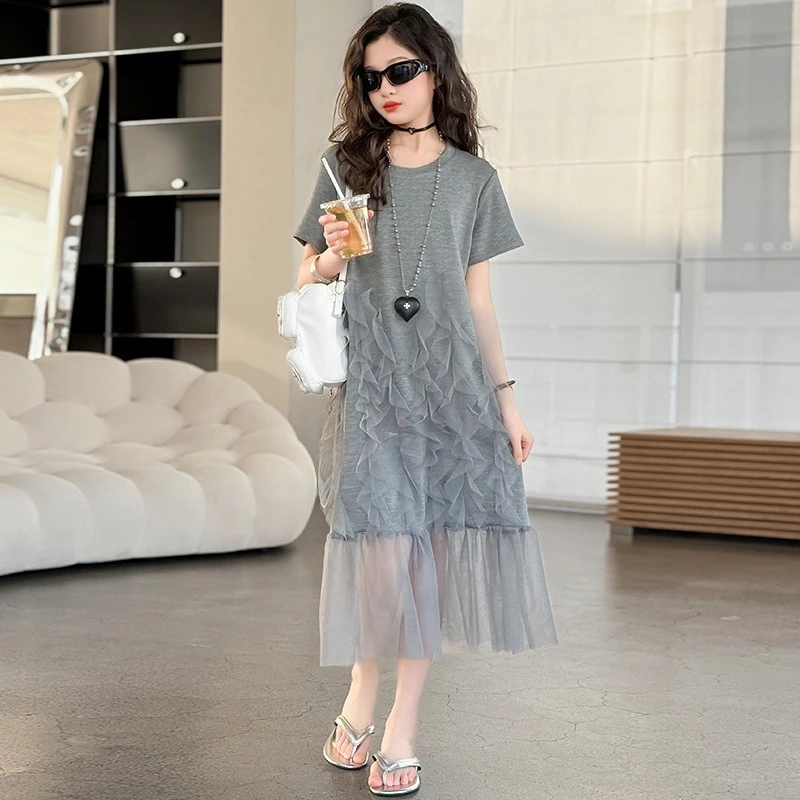 2026 New Summer Girls Dress T-Shirt Dress for Older Kids Trendy Casual Long Dress Children Loose Breathable Soft
2026 New Summer Girls Dress T-Shirt Dress for Older Kids Trendy Casual Long Dress Children Loose Breathable Soft