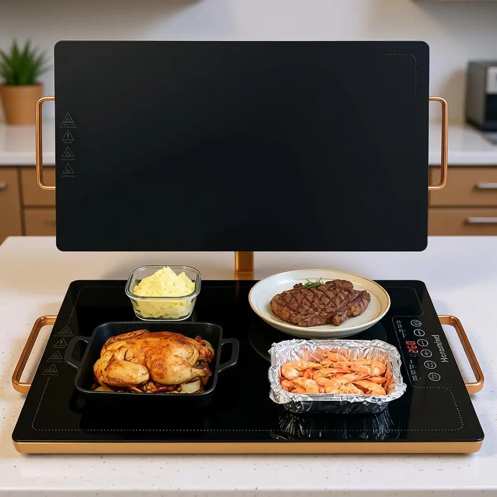 Подогреватель пищи с стеклянной поверхностью 20 x 12 дюймов, с регулировкой температуры и таймером
Подогреватель пищи с стеклянной поверхностью 20 x 12 дюймов, с регулировкой температуры и таймером