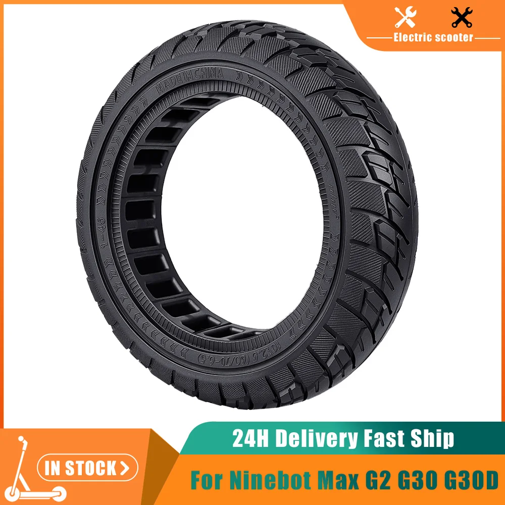 Solid Tire 60/70-6.5 Scooter for Segway Ninebot Max G2 G30 G30D G30E G30LP G30D II G30 Max 10x2.5 inch Tire Puncture-Proof Tyre
Solid Tire 60/70-6.5 Scooter for Segway Ninebot Max G2 G30 G30D G30E G30LP G30D II G30 Max 10x2.5 inch Tire Puncture-Proof Tyre