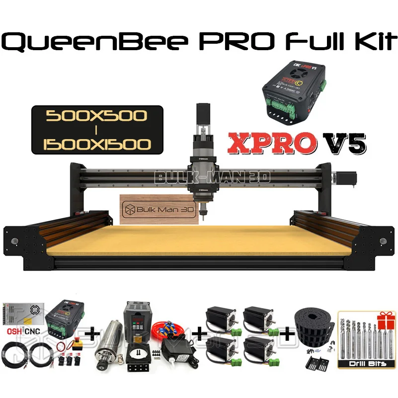 20%off QueenBee PRO CNC Machine Full Kit with xPRO V5 Controller Linear Rails Upgraded CNC Engraver BulkMan 3D Free Shipping
20%off QueenBee PRO CNC Machine Full Kit with xPRO V5 Controller Linear Rails Upgraded CNC Engraver BulkMan 3D Free Shipping
