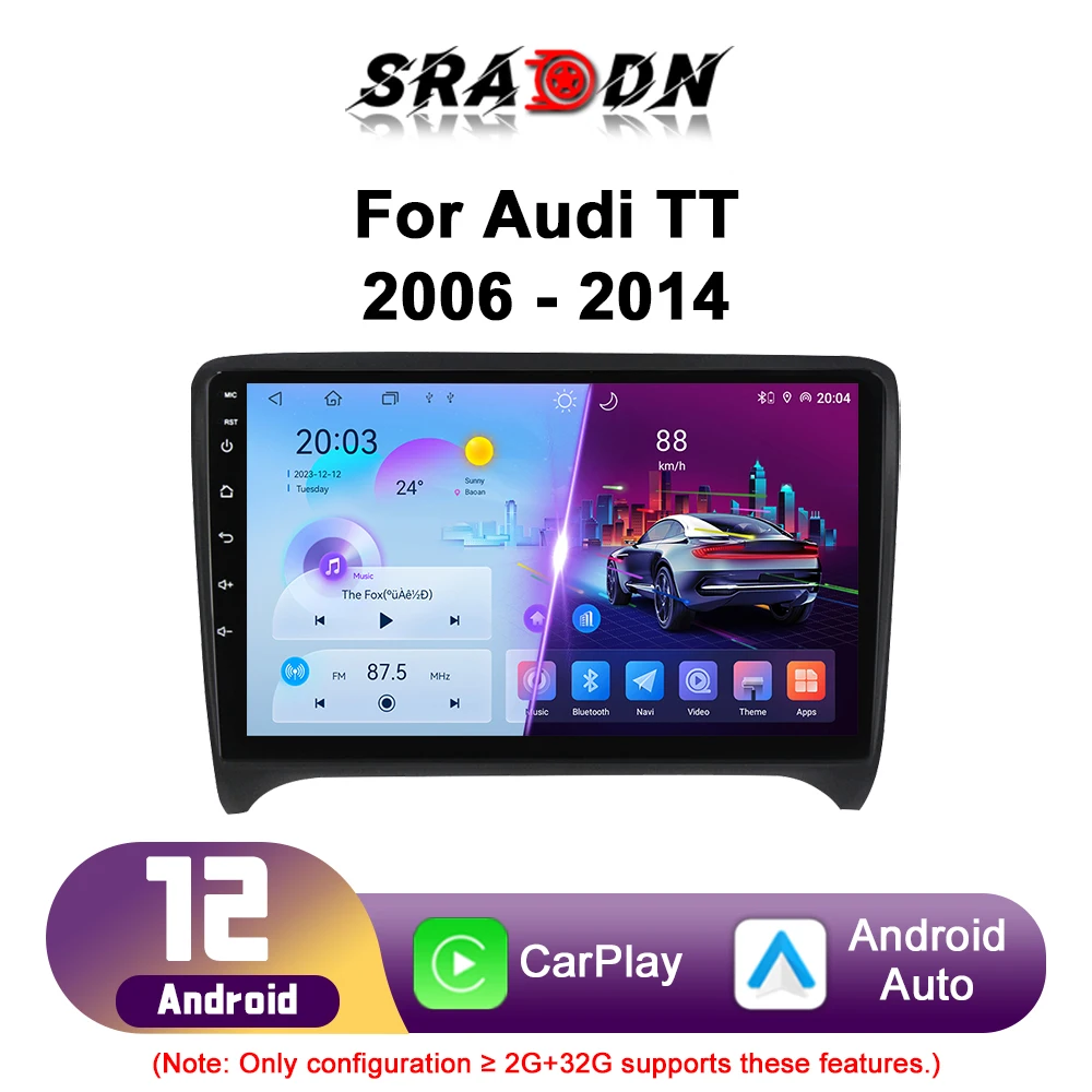 For Audi TT MK2 8J 2006 - 2014 Car Radio Android Multimedia Video Player Navigation GPS Carplay Touch Screen Auto Stereo Headuni
For Audi TT MK2 8J 2006 - 2014 Car Radio Android Multimedia Video Player Navigation GPS Carplay Touch Screen Auto Stereo Headuni