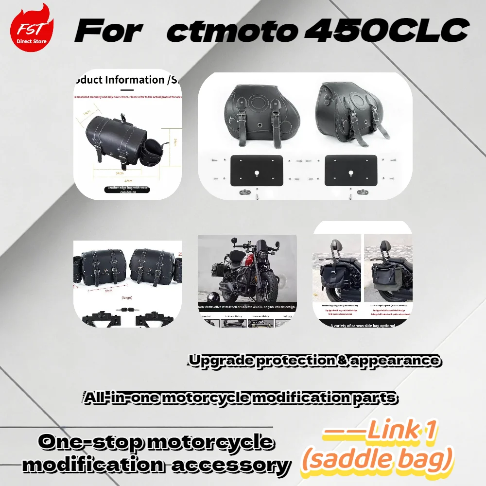 For 450CLC Retro ,Quick Release Leather Side Bags Motorcycle Mod Accessories
For 450CLC Retro ,Quick Release Leather Side Bags Motorcycle Mod Accessories