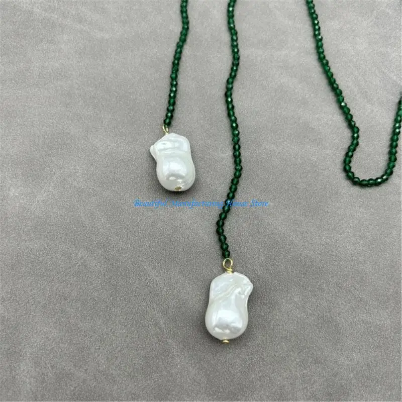 E56A Double Strand Green Spinel Beads and Synthetic Pearls Party Jewelry Pieces
E56A Double Strand Green Spinel Beads and Synthetic Pearls Party Jewelry Pieces