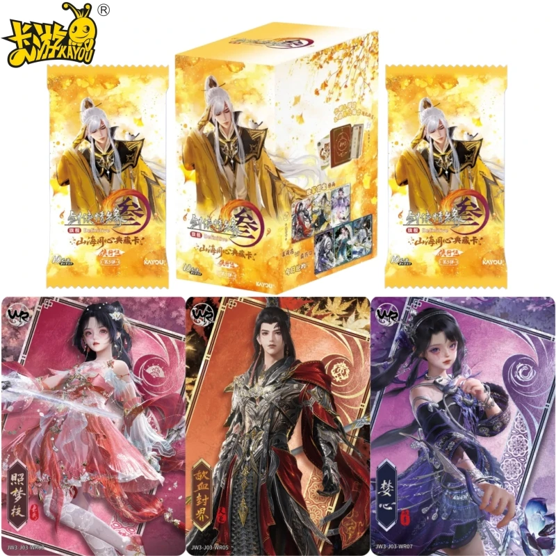 Official Genuine KAYOU JX3 Shanhai Tongxin Series Card Martial Arts Game Peripheral Collection Toy Card BirthdayGift Originalbox
Official Genuine KAYOU JX3 Shanhai Tongxin Series Card Martial Arts Game Peripheral Collection Toy Card BirthdayGift Originalbox