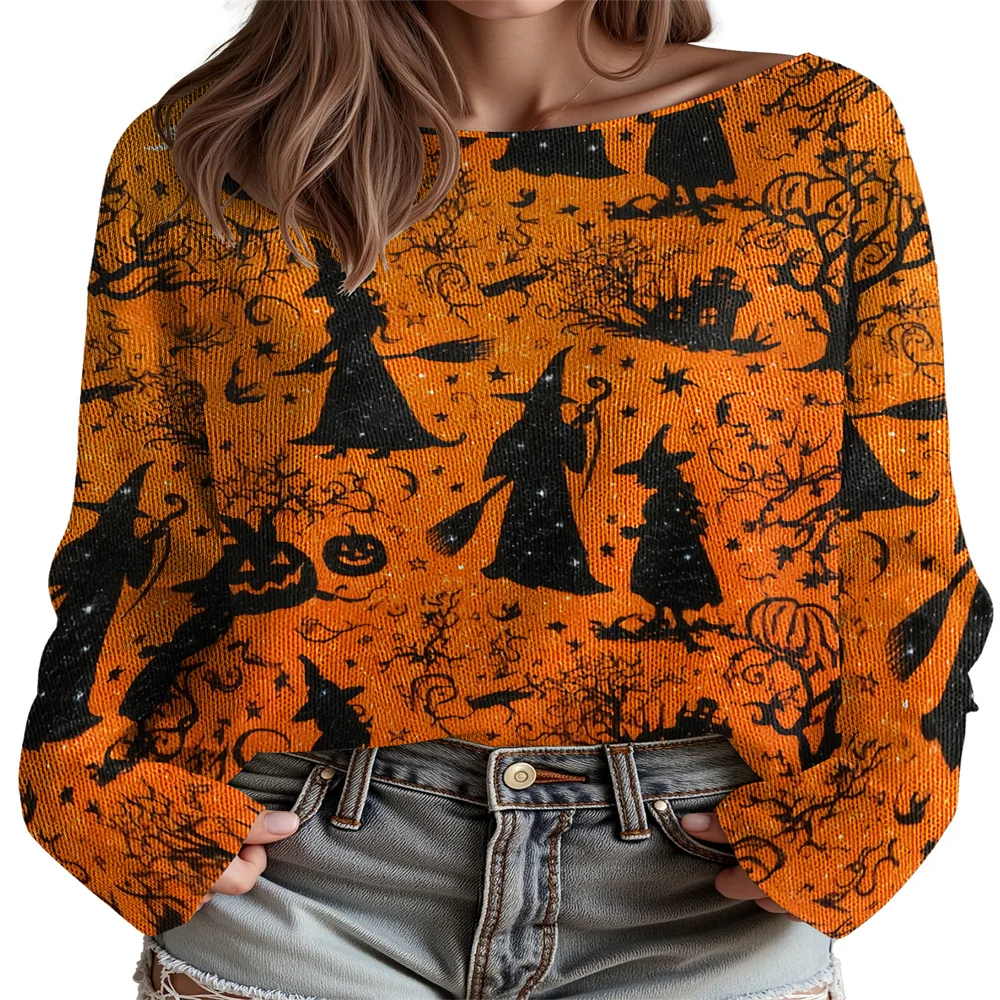 Halloween 2025 Sweater Women's Knitted Jumpers Classic-Fit Long Sleeve Streetwear Pullover Tops 12
Halloween 2025 Sweater Women's Knitted Jumpers Classic-Fit Long Sleeve Streetwear Pullover Tops 12