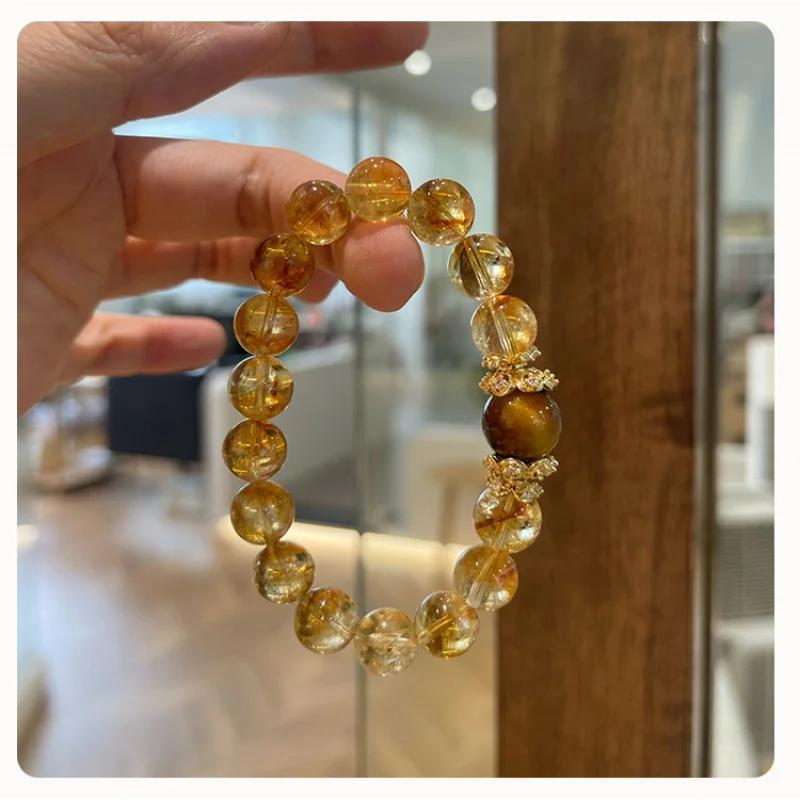 Jinba -Boosting Good Luck Natural Bracelet Women, Wealth-Attracting Tiger Eye Stone Yellow Tower Crysta
Jinba -Boosting Good Luck Natural Bracelet Women, Wealth-Attracting Tiger Eye Stone Yellow Tower Crysta