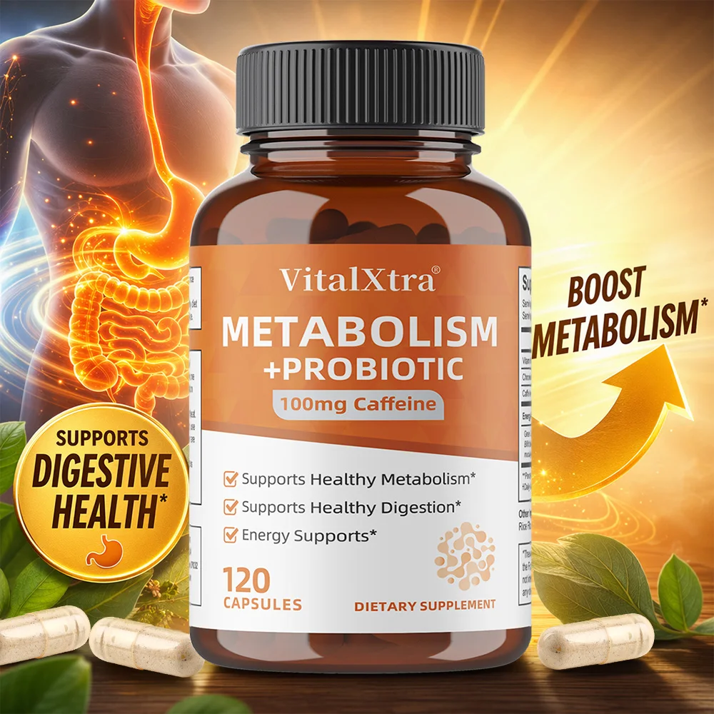 Probiotics Capsules with Caffeine Vitamin B12, Support Gut Digestion Metabolism Energy & Immune Health, Relieve Bloating
Probiotics Capsules with Caffeine Vitamin B12, Support Gut Digestion Metabolism Energy & Immune Health, Relieve Bloating