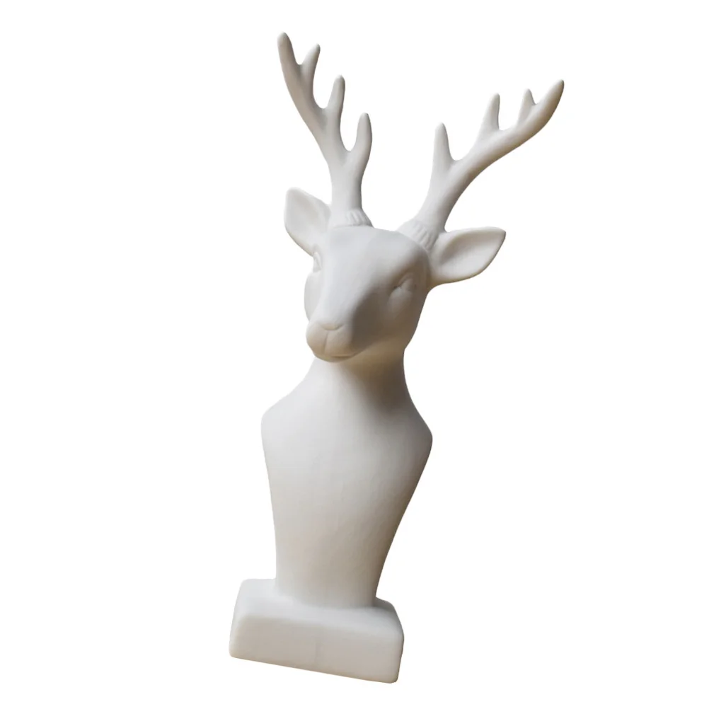 Adorable Deer Head Ornament Smooth Ceramic Material Warm Comfortable Atmosphere Desktop Garden Display Unique Home Decoration
Adorable Deer Head Ornament Smooth Ceramic Material Warm Comfortable Atmosphere Desktop Garden Display Unique Home Decoration