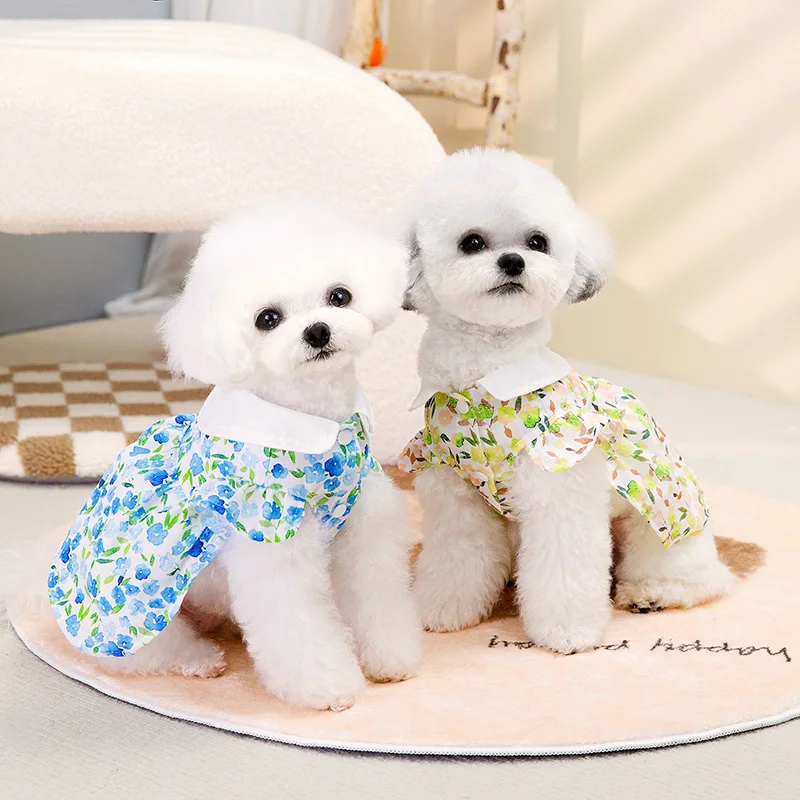 Korean Version Of The Dog Skirt Summer Teddy Floral Skirt Cool and Comfortable Puppy Cardigan Pet Supplies
Korean Version Of The Dog Skirt Summer Teddy Floral Skirt Cool and Comfortable Puppy Cardigan Pet Supplies