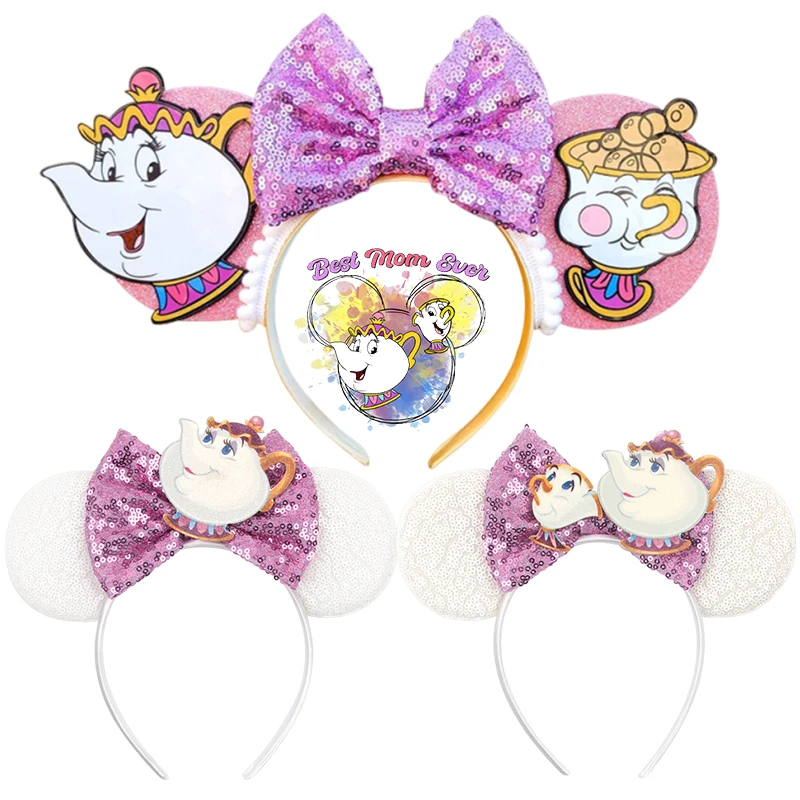 Disney Mrs Potts and Chip Mickey Mouse Ear Headband for Adults Kids Beauty and the Beast Belle Teapot Hairbands Women Girls Gift
Disney Mrs Potts and Chip Mickey Mouse Ear Headband for Adults Kids Beauty and the Beast Belle Teapot Hairbands Women Girls Gift