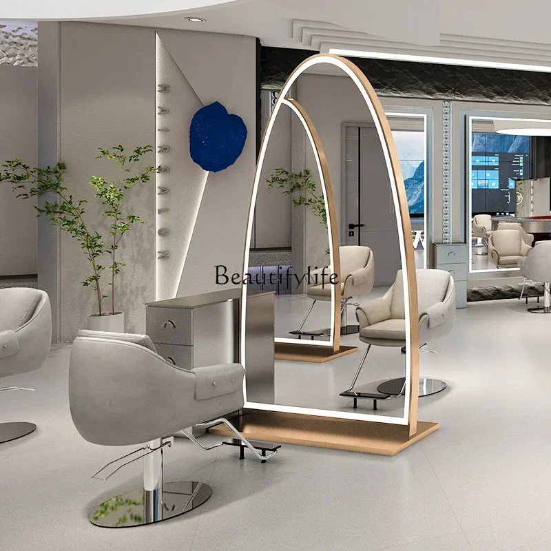A13 Barber Shop Mirror for Hair Salon Floor High-End Single-Sided Hair Cutting Mirror with Light
A13 Barber Shop Mirror for Hair Salon Floor High-End Single-Sided Hair Cutting Mirror with Light