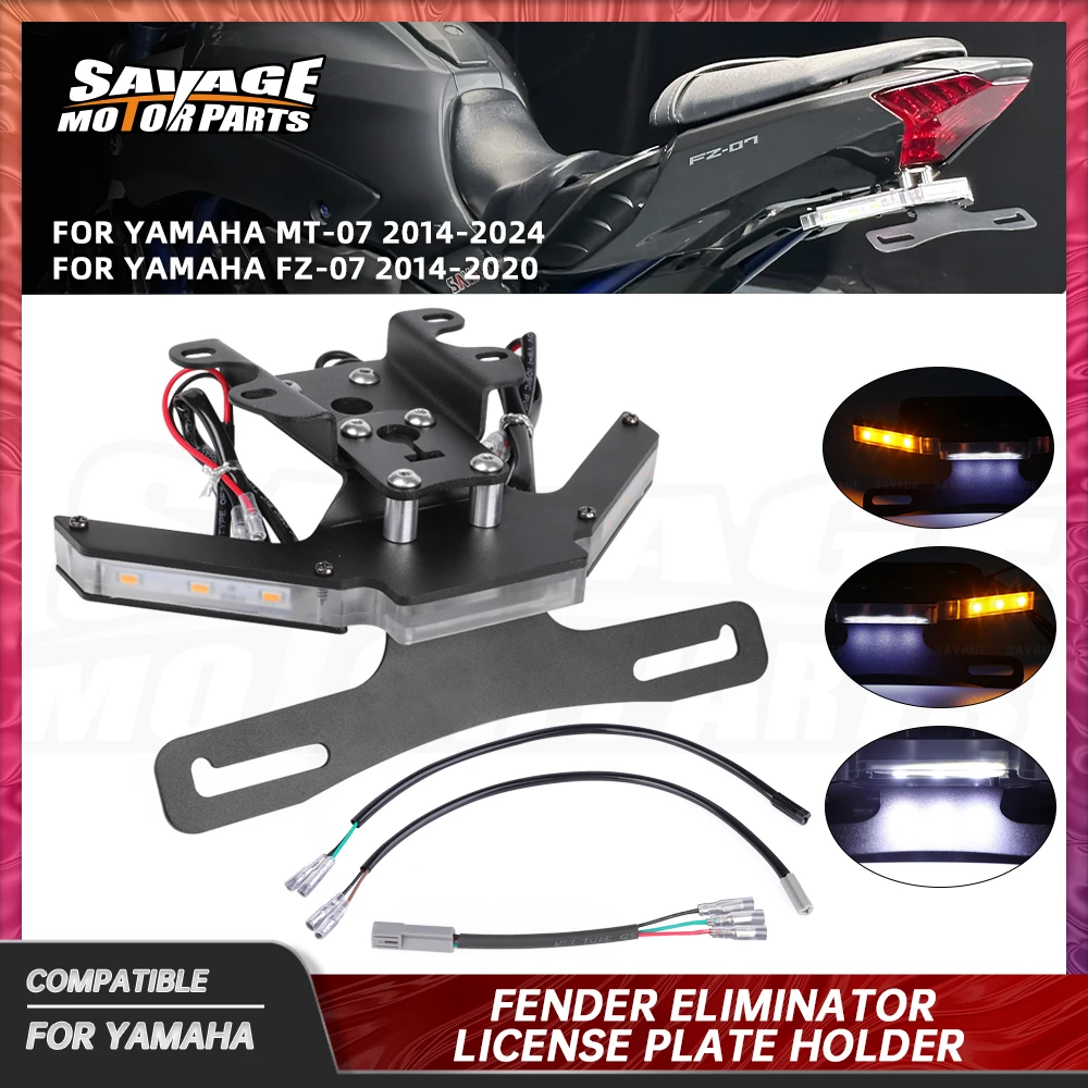 For Yamaha MT-07 2024 License Plate Bracket FZ-07 2014 Rear Tail Tidy Fender Eliminator LED Light Registration Holder Support
For Yamaha MT-07 2024 License Plate Bracket FZ-07 2014 Rear Tail Tidy Fender Eliminator LED Light Registration Holder Support