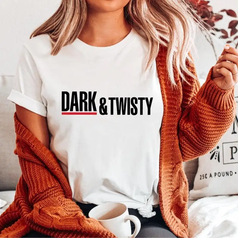"Dark & Twisty T-Shirt for Women | Funny Quote Graphic Tee for TV Show Fans | Sarcastic Humor Doctor's Gift"
"Dark & Twisty T-Shirt for Women | Funny Quote Graphic Tee for TV Show Fans | Sarcastic Humor Doctor's Gift"