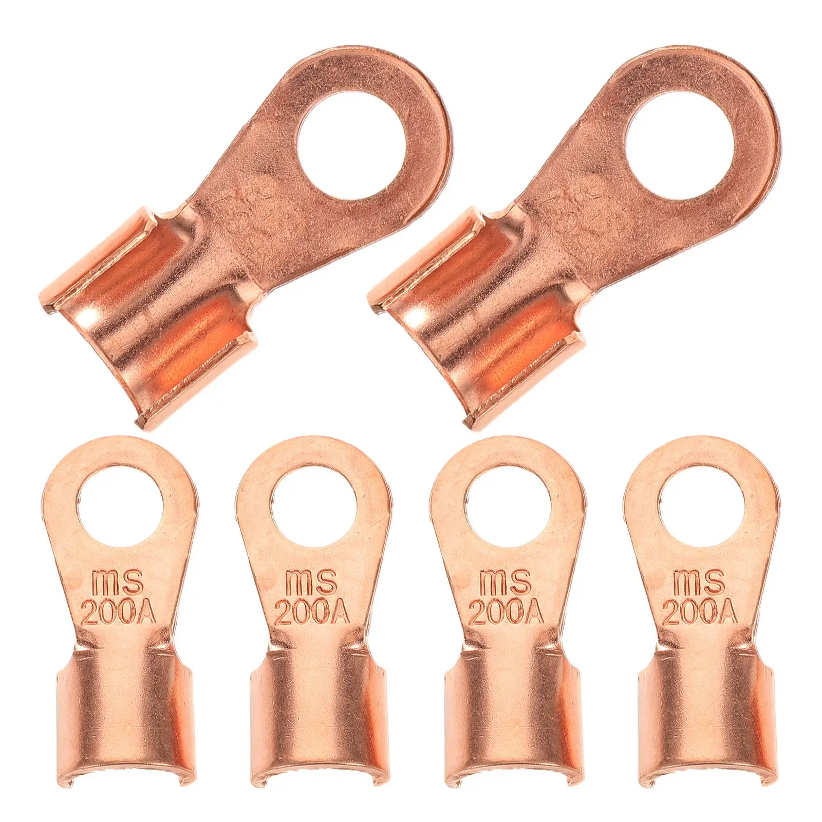 6pcs Copper Nose Joint Cable Connector Crimp Wire Connectors Terminal Electrical Butt Terminals Secure Wire Ear Design Excellent
6pcs Copper Nose Joint Cable Connector Crimp Wire Connectors Terminal Electrical Butt Terminals Secure Wire Ear Design Excellent