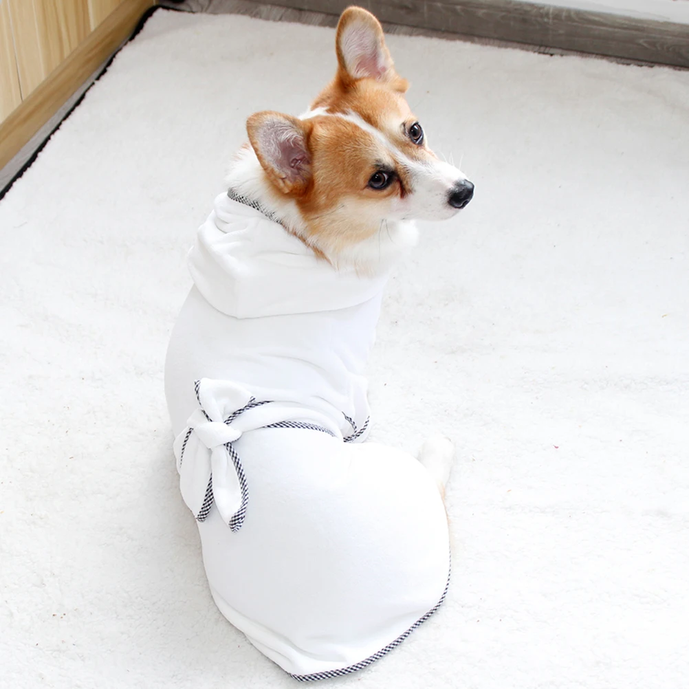 Dog Bathrobe Polyester Warm Quick-Drying Absorbent Nightgown White Size Xl Pet Bathrobe Dog Cat Pajamas Pet Nightgown
Dog Bathrobe Polyester Warm Quick-Drying Absorbent Nightgown White Size Xl Pet Bathrobe Dog Cat Pajamas Pet Nightgown