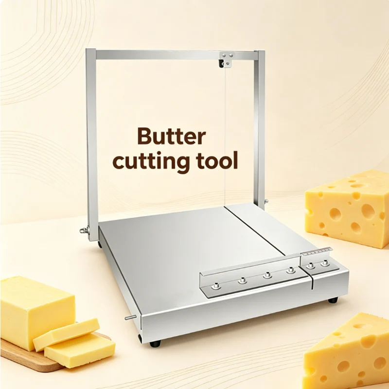Commercial Cheese Slicer Stainless Steel Wire Cheese Cutter Butter Cutting Board Machine Making Dessert Blade
Commercial Cheese Slicer Stainless Steel Wire Cheese Cutter Butter Cutting Board Machine Making Dessert Blade