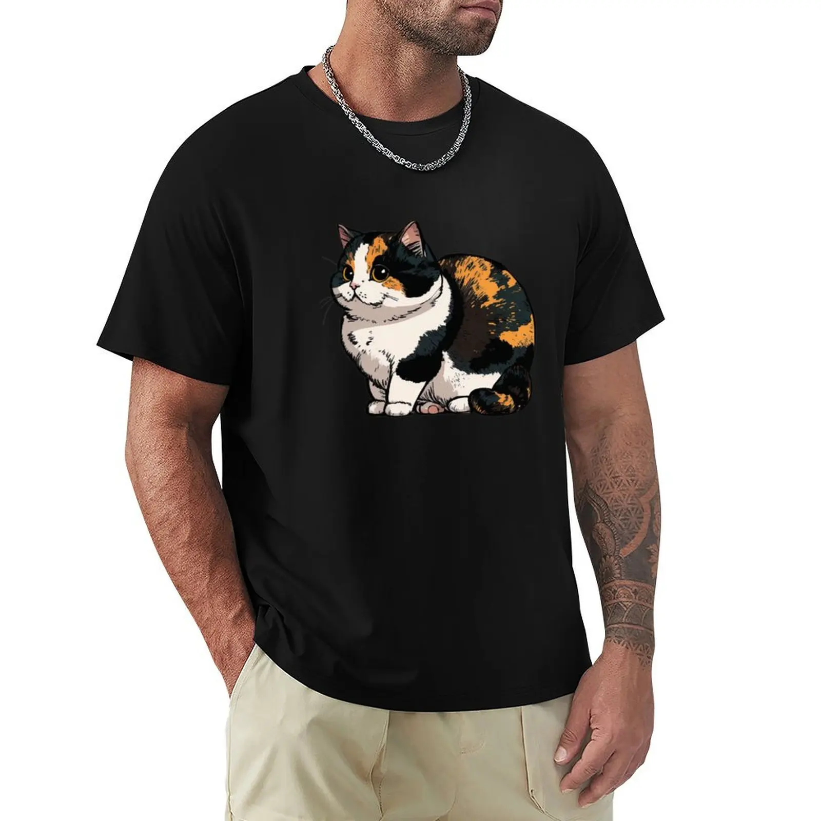 Cute Fat Calico Cat T-Shirt Stain Resistant Casual Tee
Cute Fat Calico Cat T-Shirt Stain Resistant Casual Tee