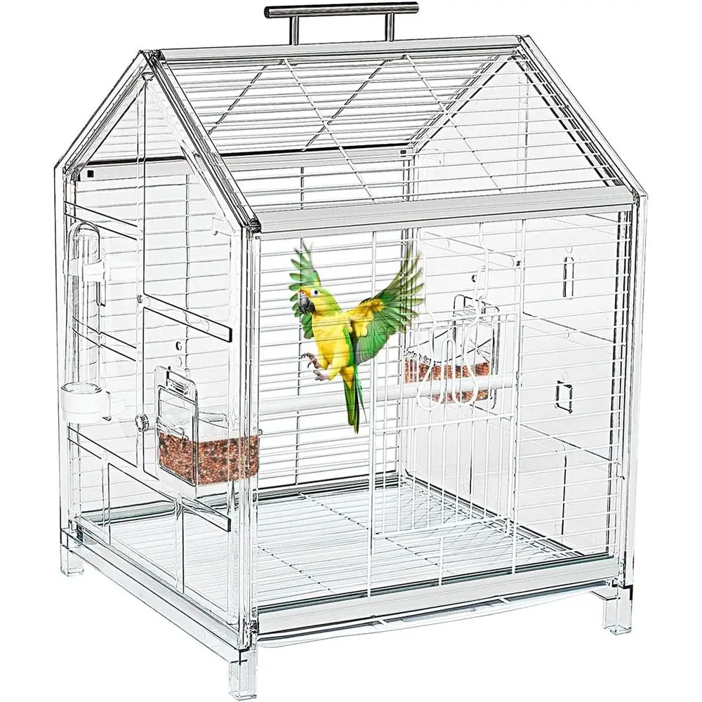Portable 20.5 Medium Bird Cage for Travel, Home, or Clinic Use - Suitable for Small to Medium Birds (White)
Portable 20.5 Medium Bird Cage for Travel, Home, or Clinic Use - Suitable for Small to Medium Birds (White)