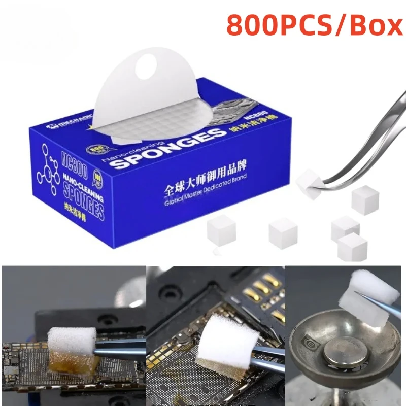 Mechanic NC800 Nano Spong Cleaning No Residue Phone Screen PCB Motherboard Back Glass Camera Solder Flux Oil Frame Clean Tool
Mechanic NC800 Nano Spong Cleaning No Residue Phone Screen PCB Motherboard Back Glass Camera Solder Flux Oil Frame Clean Tool
