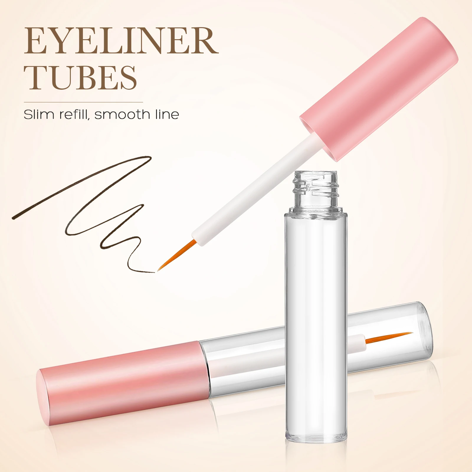 4pcs Mascara Tubes Eyeliner Pens Lip Gloss Tubes 10ml PET Clear Containers Pink Cap Refillable Travel Size Wand mascara
4pcs Mascara Tubes Eyeliner Pens Lip Gloss Tubes 10ml PET Clear Containers Pink Cap Refillable Travel Size Wand mascara