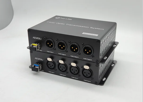 4 channel forward AES/EBU balanced audio,single fiber single mode 20km fc XLR Balanced Audio Fiber Optic Converter extender
4 channel forward AES/EBU balanced audio,single fiber single mode 20km fc XLR Balanced Audio Fiber Optic Converter extender