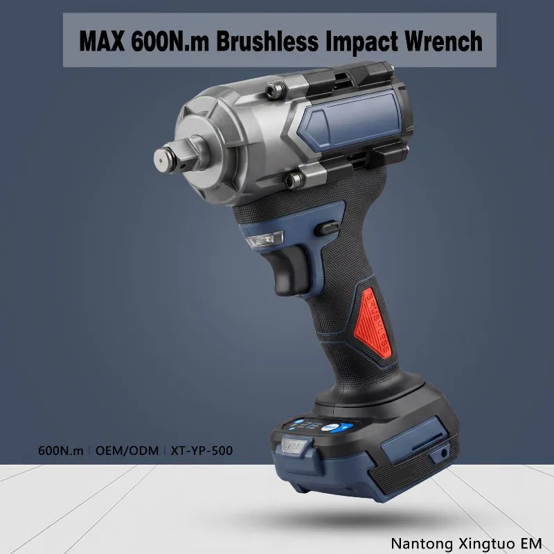 Brushless lithium battery impact wrench 600N·m all-aluminum cordless wrench Auto repair and removal nut power tool
Brushless lithium battery impact wrench 600N·m all-aluminum cordless wrench Auto repair and removal nut power tool
