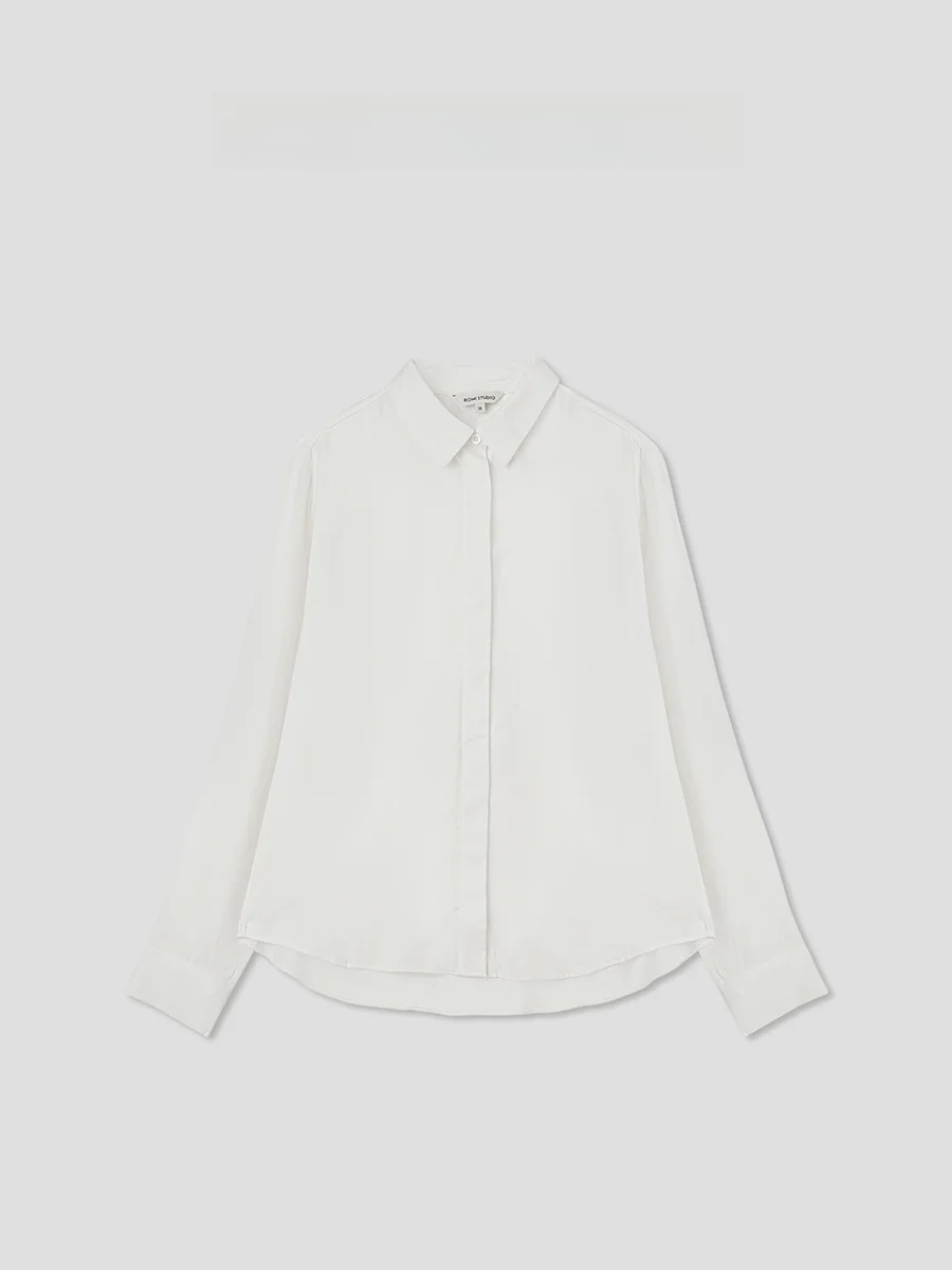 Женская рубашка Romance Studio из итальянской вискозы класса люкс, с легкой ферментированной обработкой, тонкая, с длинным рукавом, повседневная, с воротником.
Женская рубашка Romance Studio из итальянской вискозы класса люкс, с легкой ферментированной обработкой, тонкая, с длинным рукавом, повседневная, с воротником.