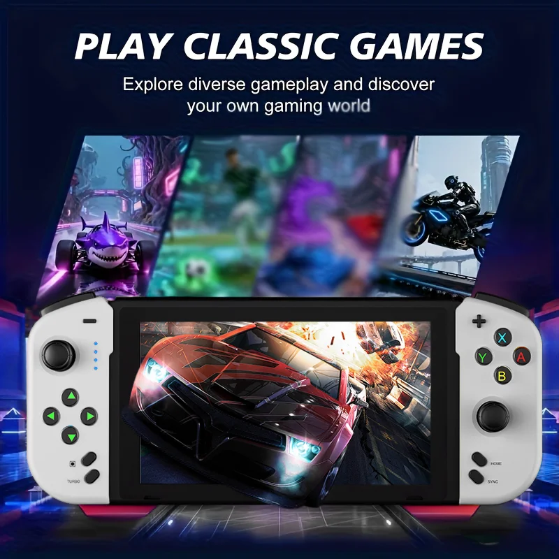 Беспроводной портативный контроллер Switch 7046 для N-s, белый
Беспроводной портативный контроллер Switch 7046 для N-s, белый
