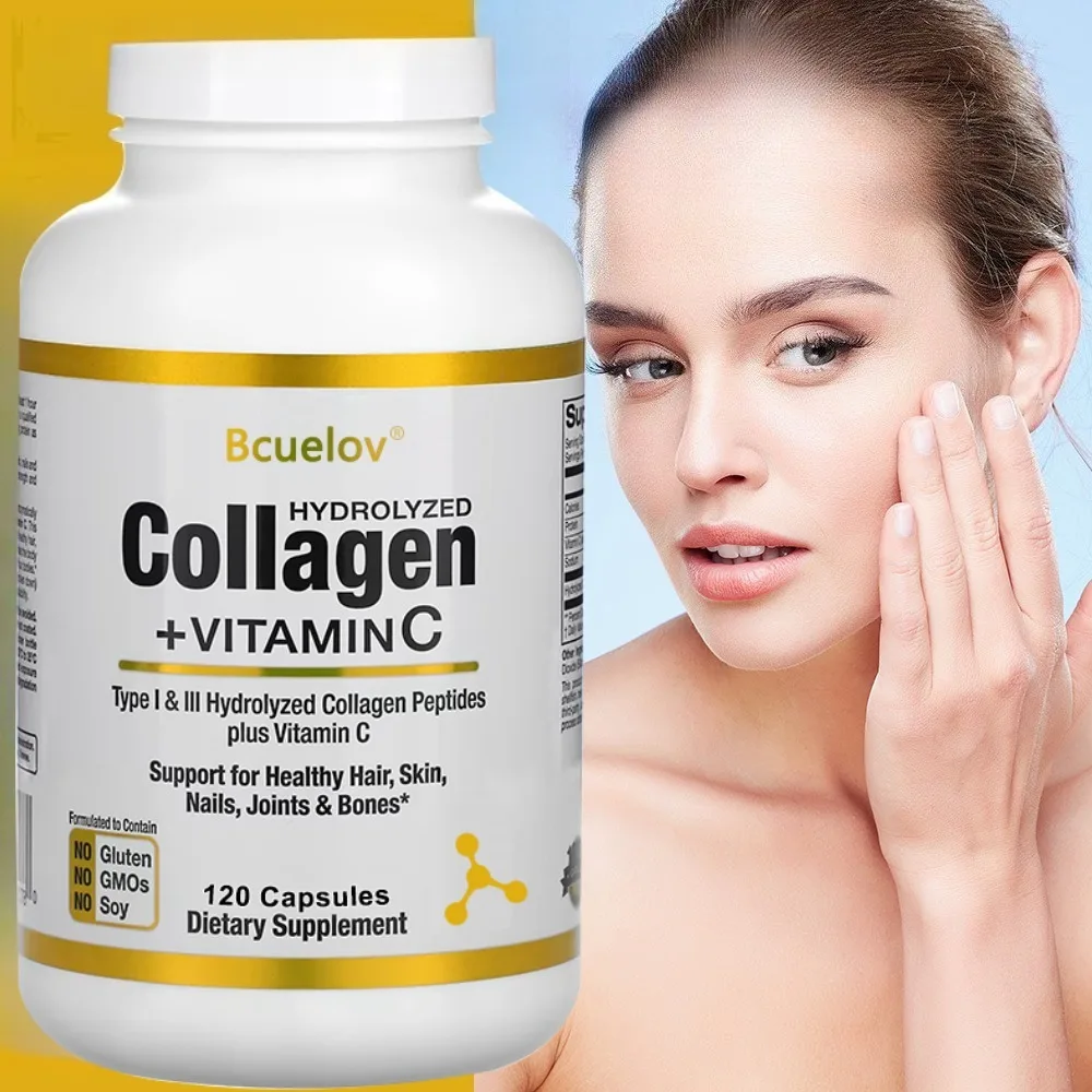 Hydrolyzed Collagen Peptide Supplement Plus VitaminC, Anti-aging, Supporting Hair, Skin, Nails, Joints & Bones Health
Hydrolyzed Collagen Peptide Supplement Plus VitaminC, Anti-aging, Supporting Hair, Skin, Nails, Joints & Bones Health
