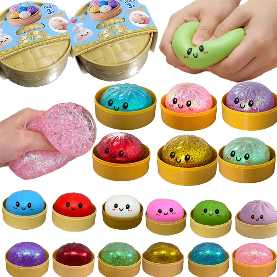 Glitter Dumpling Squishies Toy Bun Baozi Dumpling Mystery Box Colorful Food Squishy Sensory Fidget Toy Anti Stress Squeeze Balls
Glitter Dumpling Squishies Toy Bun Baozi Dumpling Mystery Box Colorful Food Squishy Sensory Fidget Toy Anti Stress Squeeze Balls