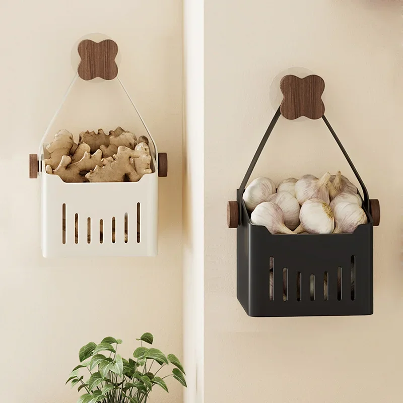 Walnut wood kitchen onion, garlic and ginger storage box suction cup shelf wall hanging basket no punch
Walnut wood kitchen onion, garlic and ginger storage box suction cup shelf wall hanging basket no punch