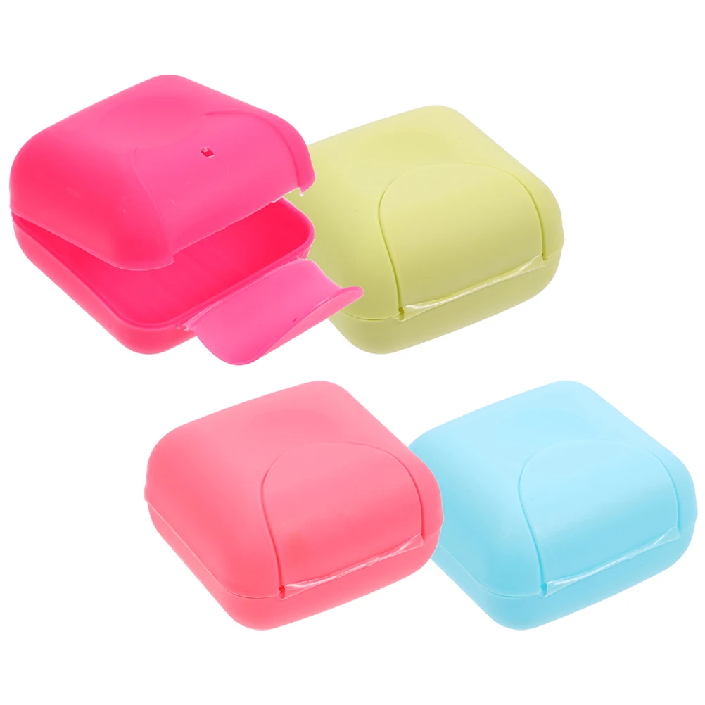 4 Pcs Waterproof Soap Holder Travel Case with Lid for Bathroom Balcony Wardrobe Green Blue Pink Rose Small Size Portable
4 Pcs Waterproof Soap Holder Travel Case with Lid for Bathroom Balcony Wardrobe Green Blue Pink Rose Small Size Portable