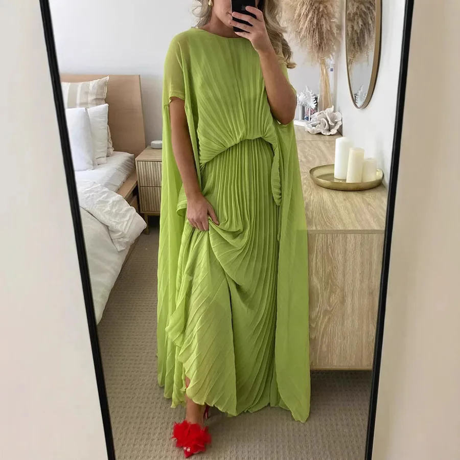 Holiday O Neck Casual Chic Maxi Dress, Women Summer Short Sleeve Patchwork Party Dress, 2026 Solid Backless Simple Ladies Dress
Holiday O Neck Casual Chic Maxi Dress, Women Summer Short Sleeve Patchwork Party Dress, 2026 Solid Backless Simple Ladies Dress