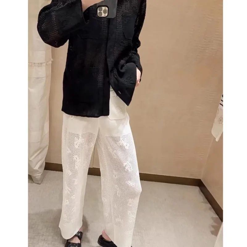 Miiiix 2024 Summer Black and White Bow Hollow Wide Leg Pants Women's New Loose Casual High Waist Pants Female Clothing
Miiiix 2024 Summer Black and White Bow Hollow Wide Leg Pants Women's New Loose Casual High Waist Pants Female Clothing