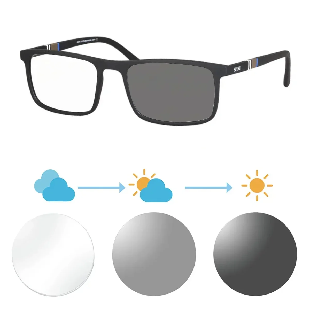 Очки SHINU с защитой от синего света, фотохромные, квадратная оправа, без астигматизма, мультифокальные очки для чтения, мужские
Очки SHINU с защитой от синего света, фотохромные, квадратная оправа, без астигматизма, мультифокальные очки для чтения, мужские