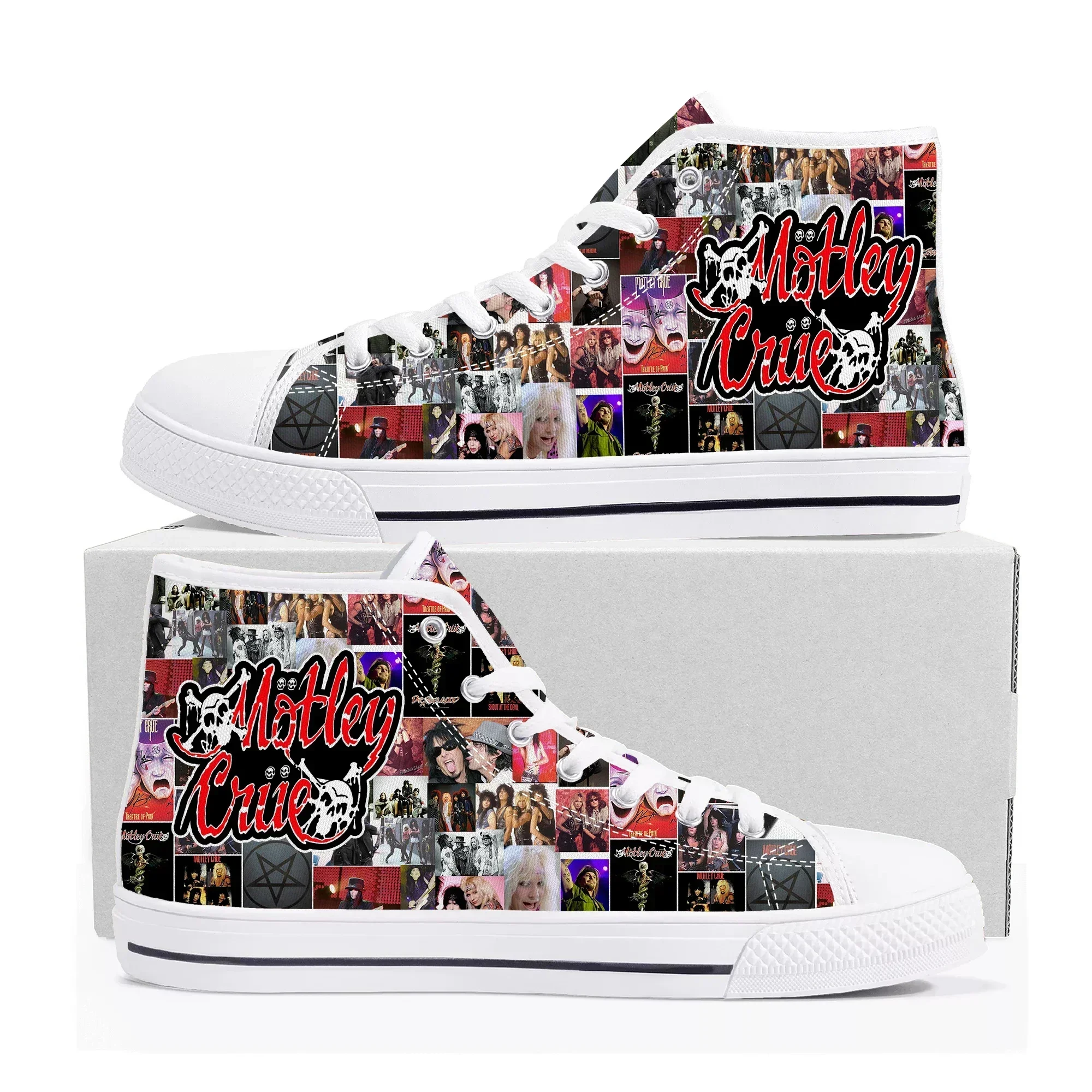 Band 80S Metal Vintage C-Crue High Top Sneakers Men Women Teenager M-Motley High Quality Canvas Shoes Casual Tailor Made Sneaker
Band 80S Metal Vintage C-Crue High Top Sneakers Men Women Teenager M-Motley High Quality Canvas Shoes Casual Tailor Made Sneaker