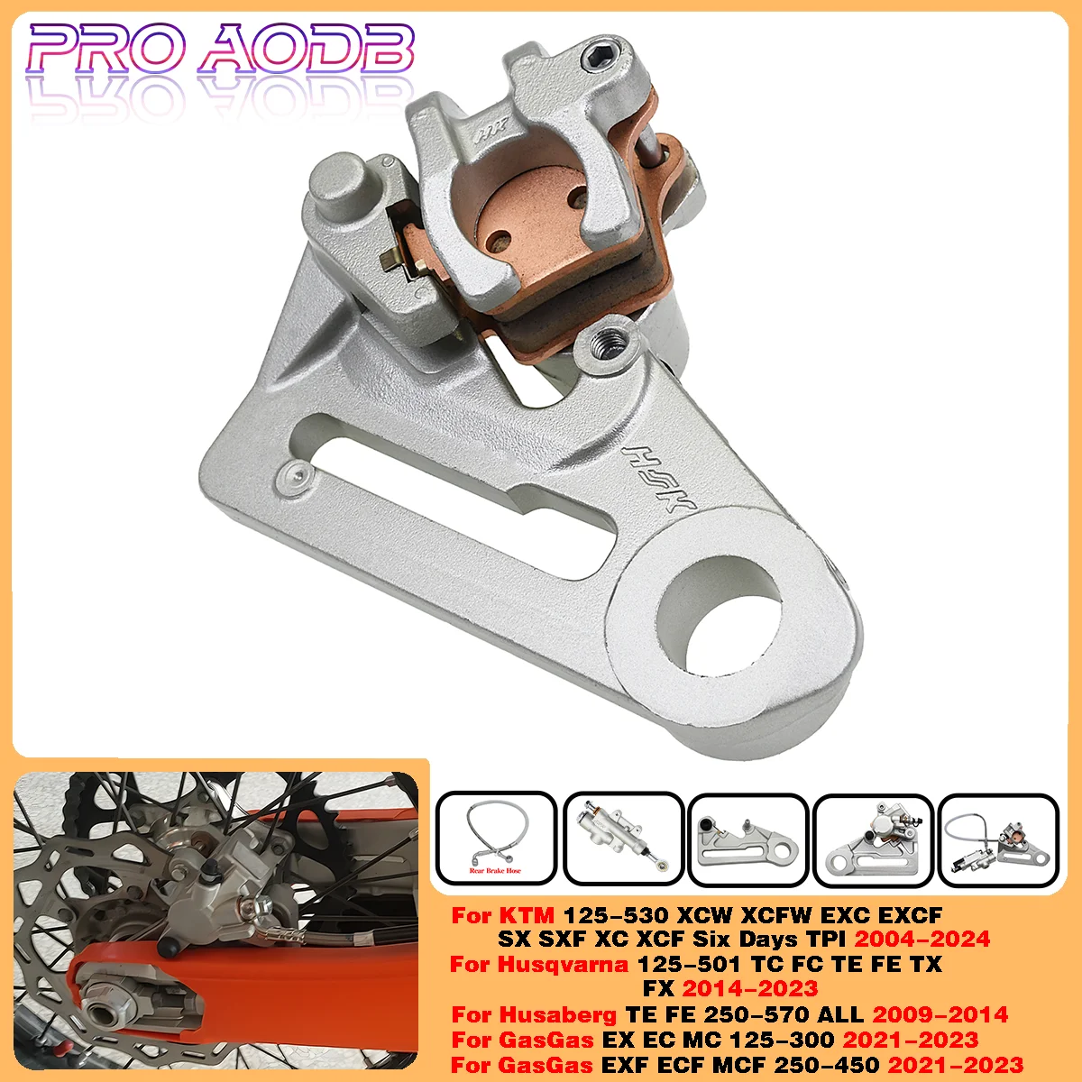 Motorcycle Rear Brake Pump Assembly Brake Caliper Kit For Gas Gas EX EC MC 125-300 EXF ECF MCF 250-450 2021-2023 For KTM EXC300
Motorcycle Rear Brake Pump Assembly Brake Caliper Kit For Gas Gas EX EC MC 125-300 EXF ECF MCF 250-450 2021-2023 For KTM EXC300